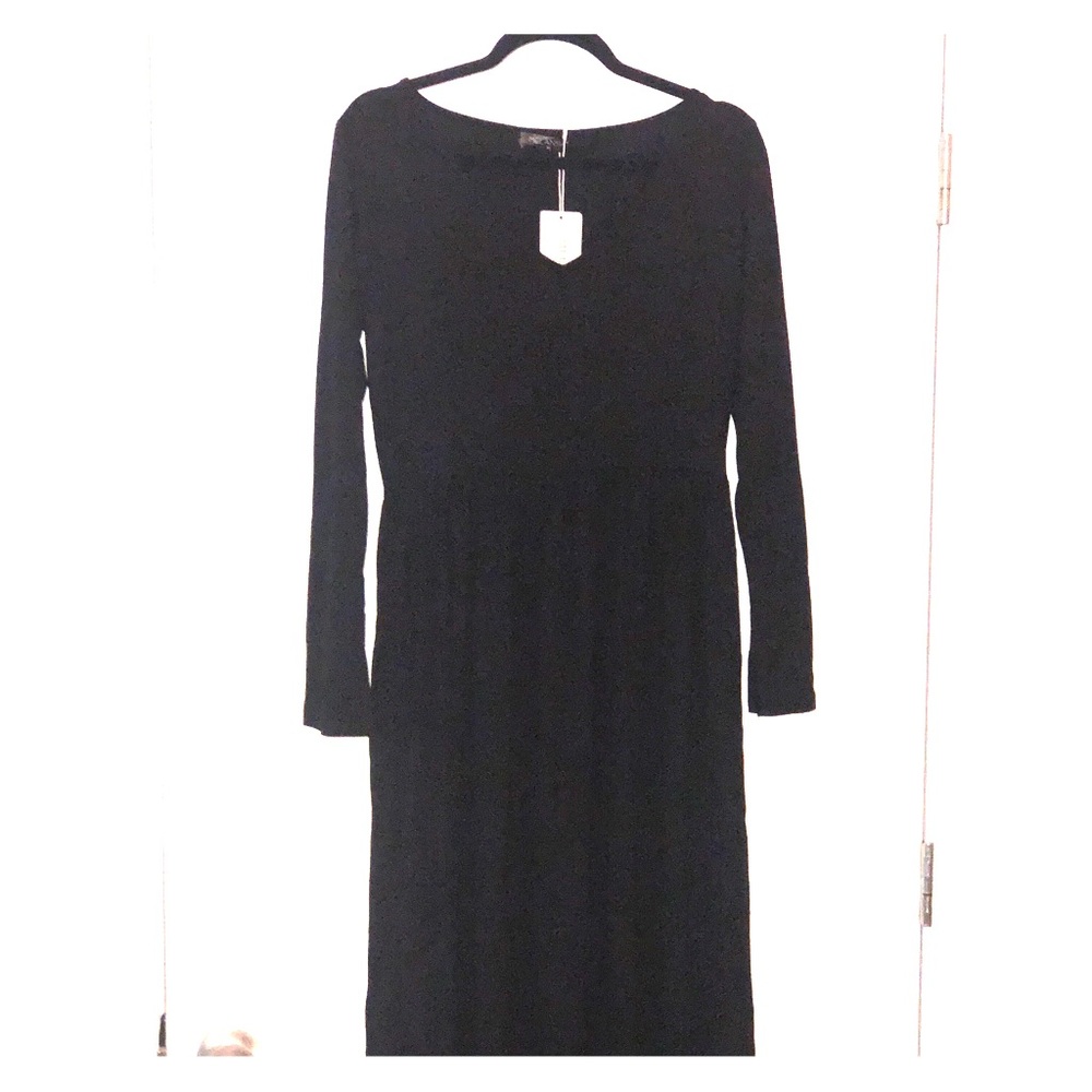 Melansay Floor Length Black Maxi Dress